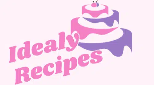Logo of Idealy Recipes, a blog specialized in delicious and easy dessert recipes.