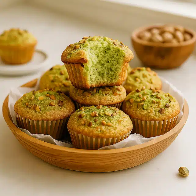 Bakery-Style Pistachio Muffin Recipe: Moist, and Easy to Make