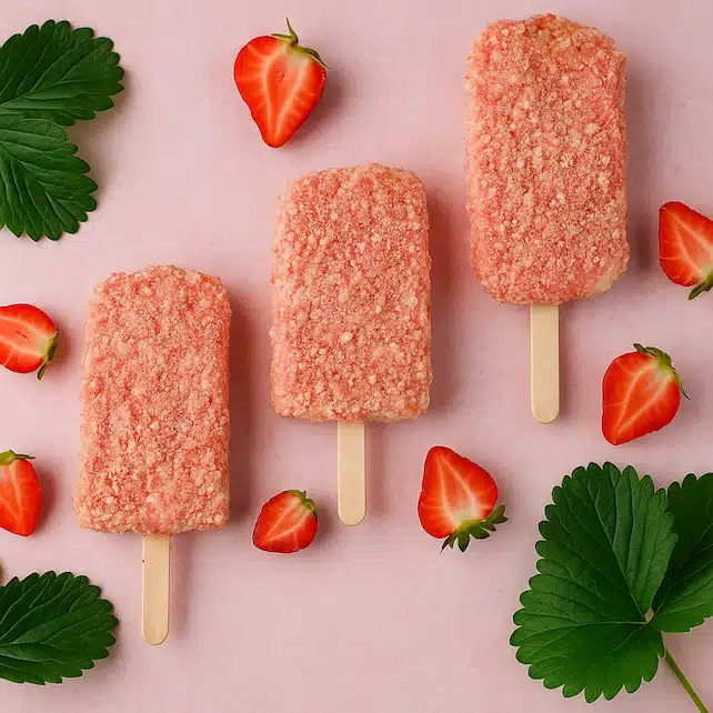Strawberry Shortcake Ice Cream Bars (Better Than Store-Bought!)