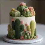 Cactus Cake Decorating Desert Cake Birthday: How to Make the Cutest Cake Ever 3 cactus cake recipe card image