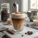 Coffee Loophole Recipe: The Most Powerful Fat-Melting Hack You’ll Try This Year 3 coffee loophole recipe in glass mug topped with cinnamon foam and surrounded by fresh ingredients