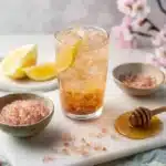 Japanese Pink Salt Recipe: Best 1-Minute Morning Trick For Energy 3 Japanese pink salt recipe in a glass