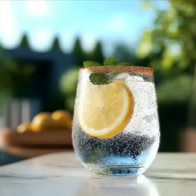 Ice water hack recipe with lemon slices and cinnamon Ice water hack recipe with lemon slices and cinnamon