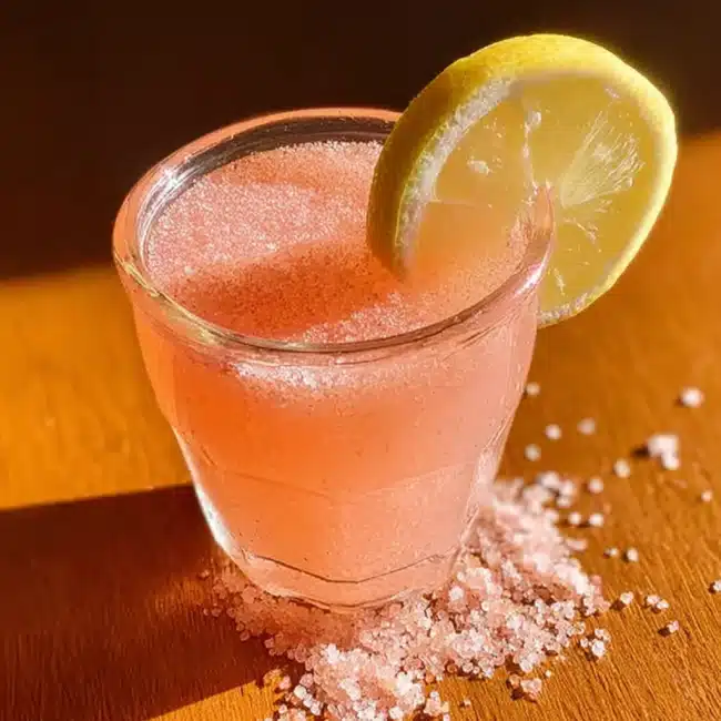 Pink Salt Trick Recipe That Boosts Energy & Slims You 9 Pink Salt Trick Recipe in Sunlight with Lemon Wedge