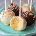 Cake Popsicles Recipe: The Best Homemade Treat Kids Love 3 close-up of vanilla cake popsicles recipe with sprinkles