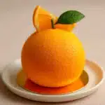 Orange Shaped Pastry Recipe: The Most Stunning Dessert of 2025 3 Orange-shaped pastry with a lifelike peel, topped with a decorative orange slice.