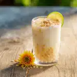 Oatzempic drink recipe made with oats and lime