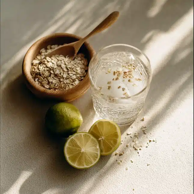 oatzempic-ingredients-prep Ingredients for oatzempic drink recipe