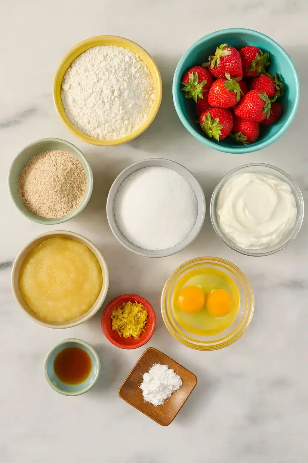 Strawberry Protein Muffins Ingredients