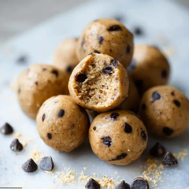 cookie dough protein bites no-bake snack