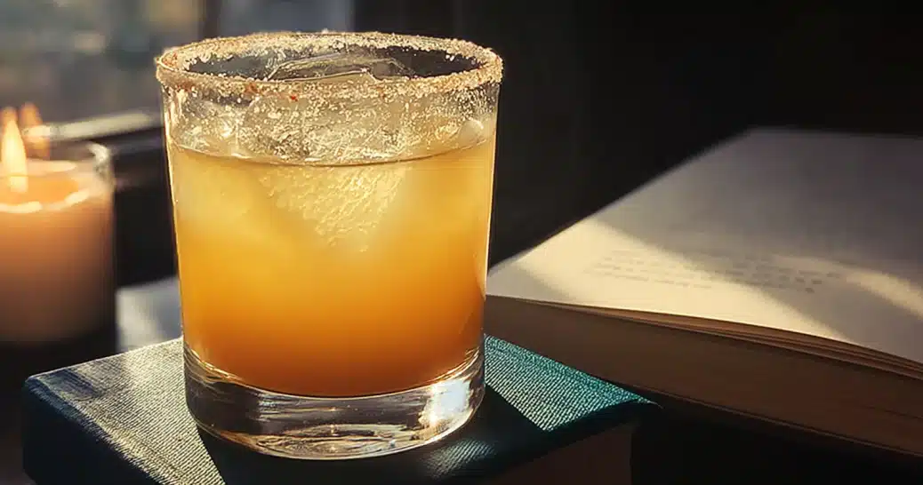 cortisol cocktail recipe in a mason jar on kitchen counter