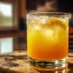Cortisol cocktail recipe made with orange juice, sea salt, and cream of tartar