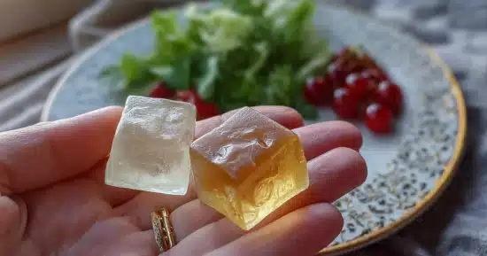 gelatin cubes showing why the gelatin trick works for weight loss