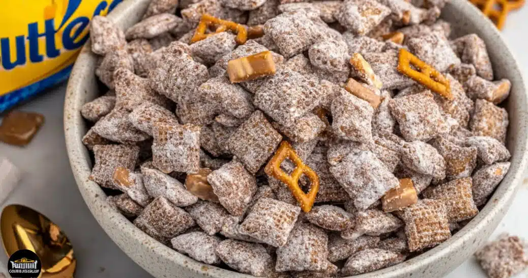 Butterfinger Puppy Chow in bowl
