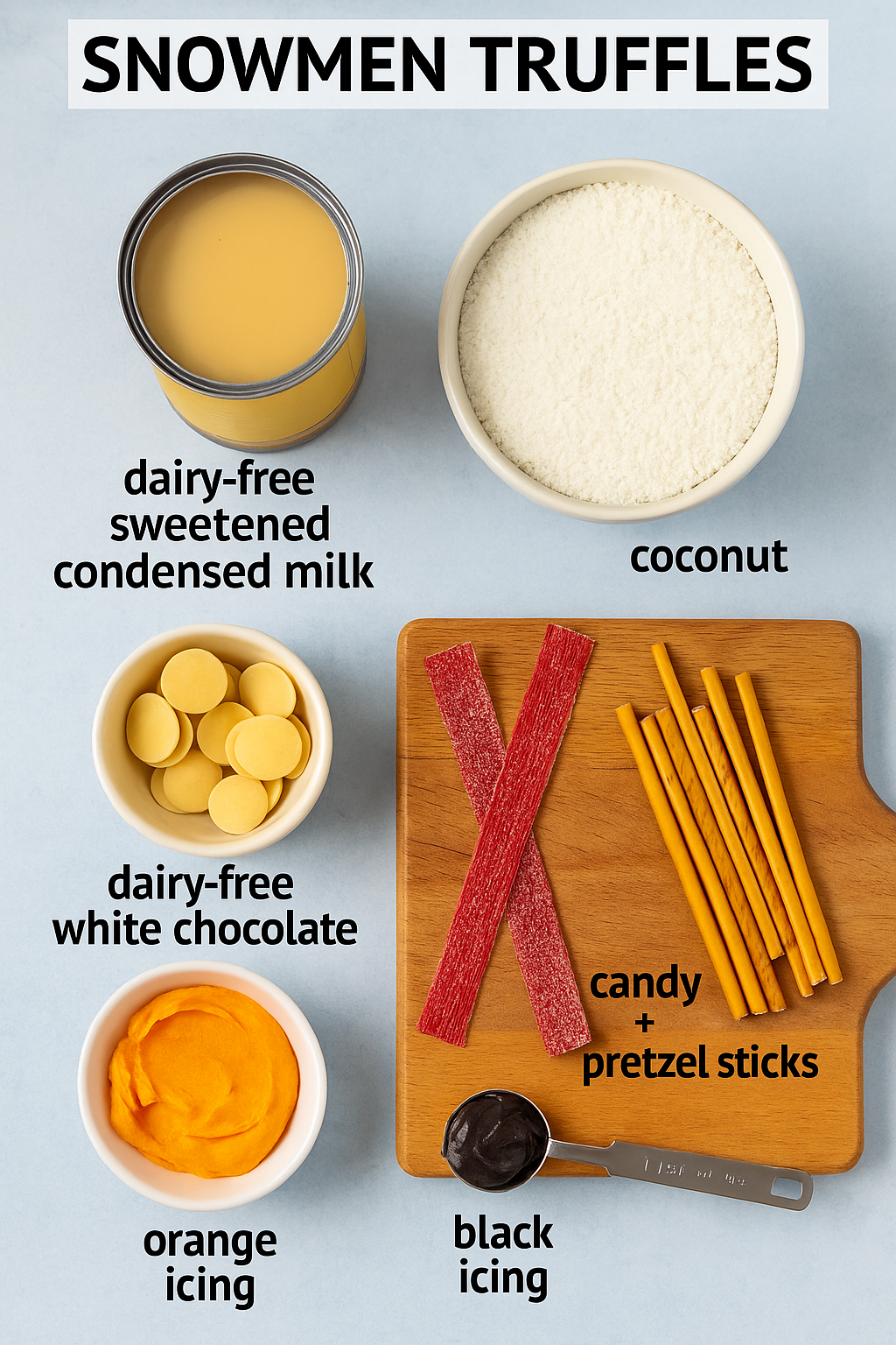 coconut snowmen ingredients