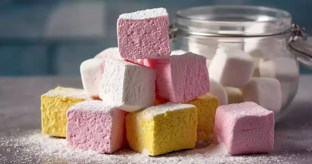 colorful-vegan-marshmallow-recipe-without-gelatin Colorful homemade marshmallow recipe without gelatin