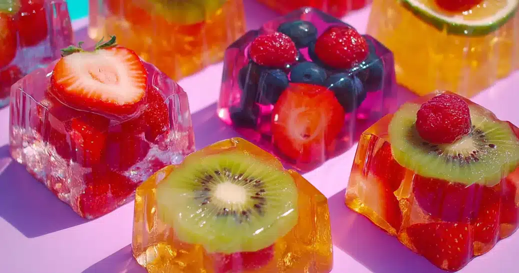 easy jello weight loss recipes homemade sugar free fruit jello with berries and kiwi