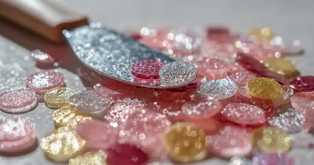 Gelatin Sequins Recipe: How to Make Shimmering Edible Decorations