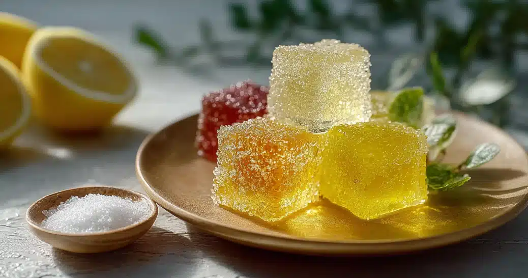 gelatin trick ingredients recipe cubes with lemon