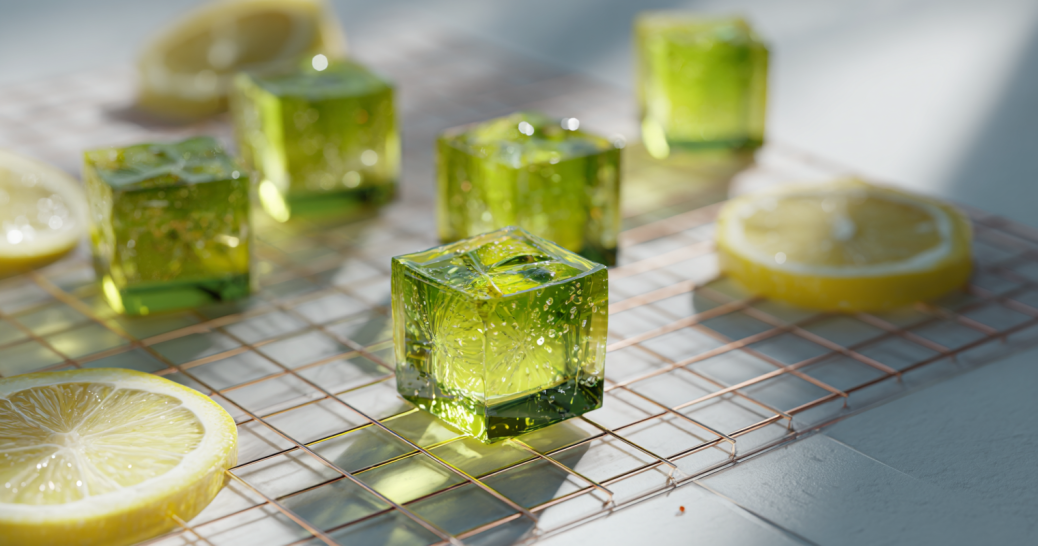 Green tea and lemon gelatin cubes for bariatric weight loss recipe