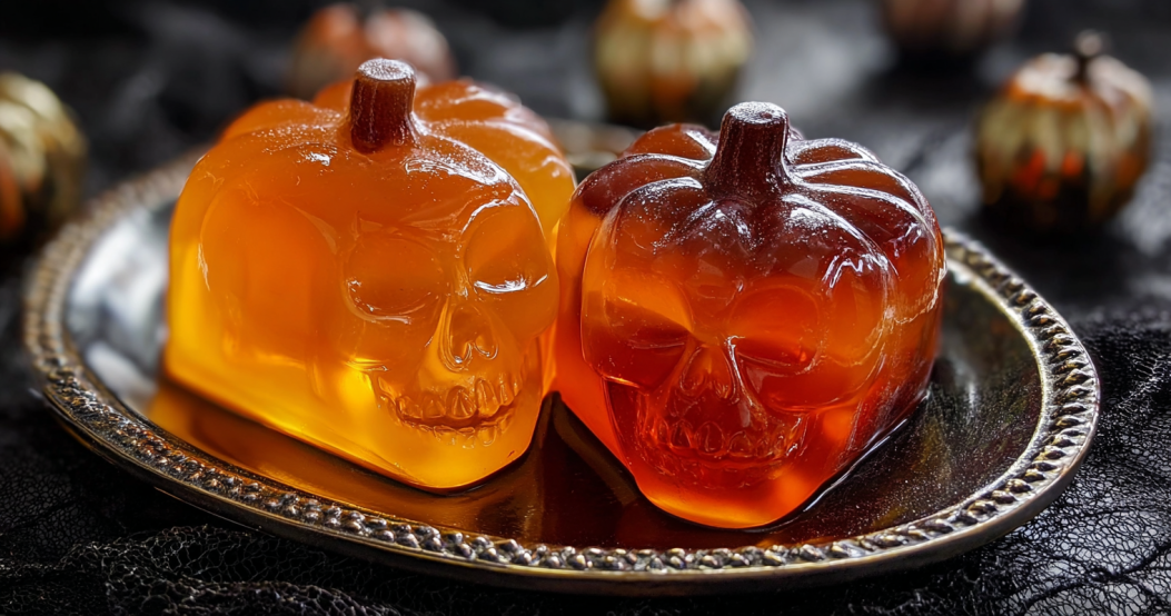 halloween-gelatin-trick-pumpkin-skull-molds halloween gelatin trick pumpkin and skull gelatin molds