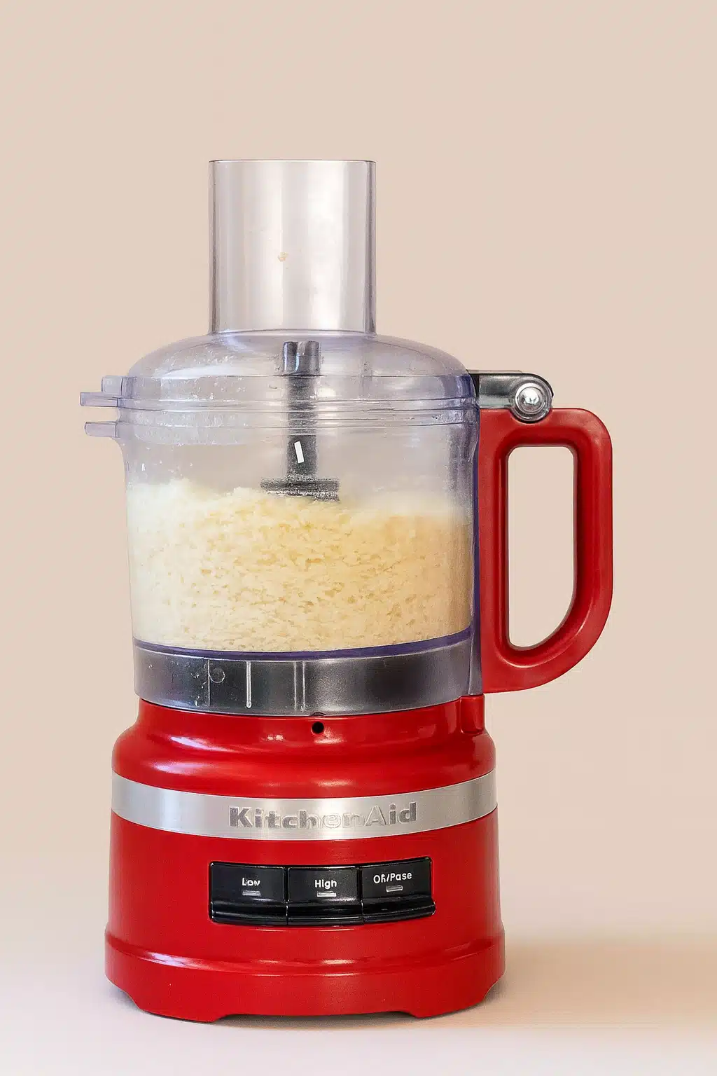 shredded coconut mixture in food processor for healthy almond joys