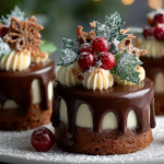 Ith chocolate ganache and festive toppings recipe holiday dessert