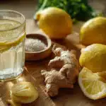 Mayr Method recipes lemon ginger water morning detox drink