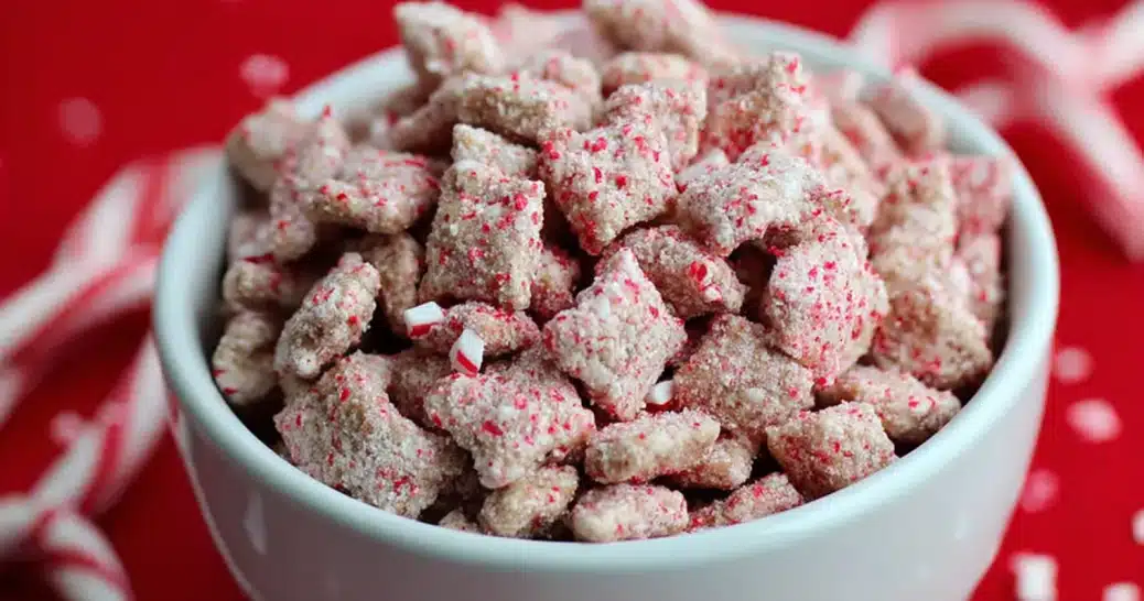 Peppermint Bark Puppy Chow: A Sweet and Easy Christmas Dessert