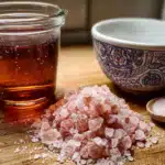 Pink Salt and Gelatin Recipe: The Best Natural Drink for Gut Health and Lasting Energy 3 pink salt and gelatin recipe in a warm mug on wooden table