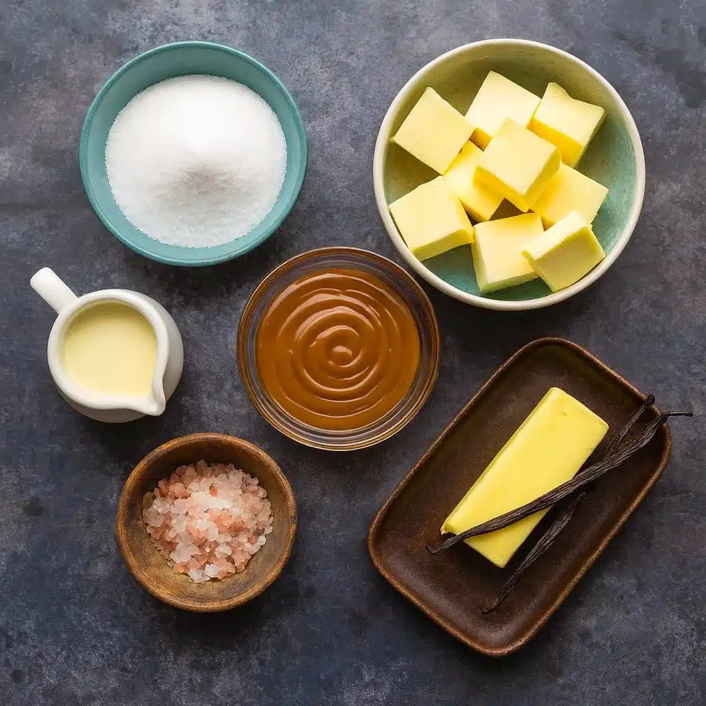 pink-salt-caramel-sauce-ingredients Ingredients for pink salt caramel sauce