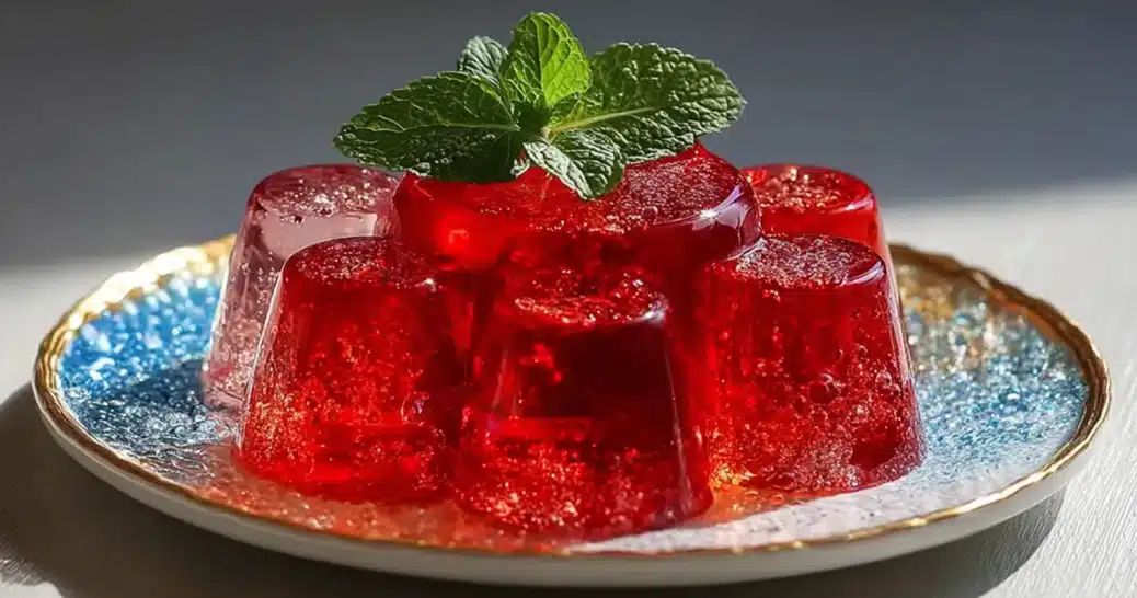 vegan-gelatin-substitute-recipes-jello-dessert Vegan gelatin substitute recipes featuring agar agar red jello dessert