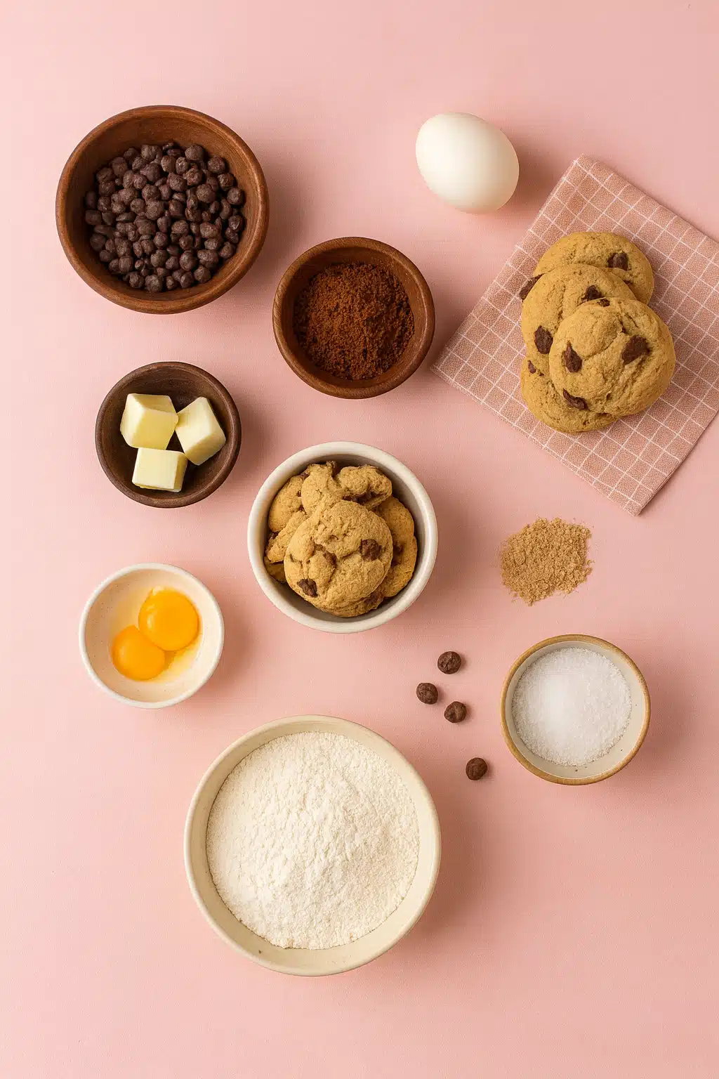 Ingredients for Winter Wonderland Chocolate Chip Cookies