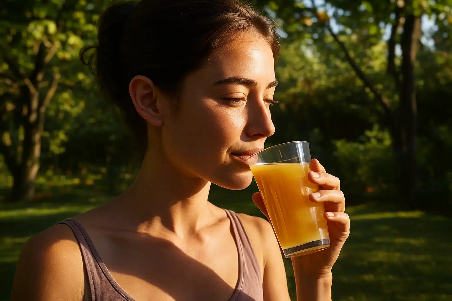 Zepbound Lemon Ginger Drink Morning Routine in Natural Light