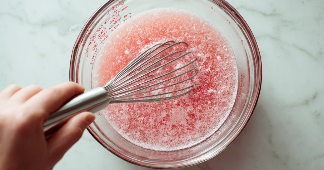 Preparing bariatric jello recipe pink salt mixture