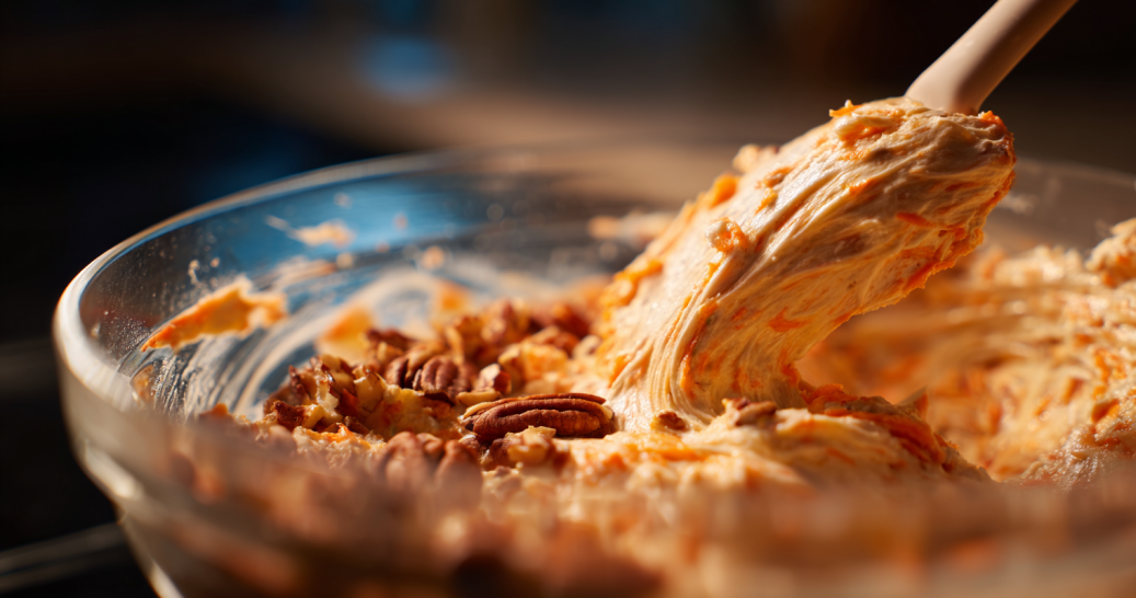 best carrot cake ever batter mixture