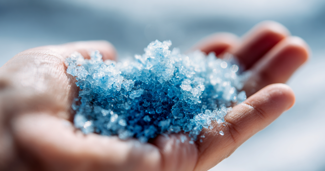 Pinch of Persian blue salt for the horse salt trick variation.
