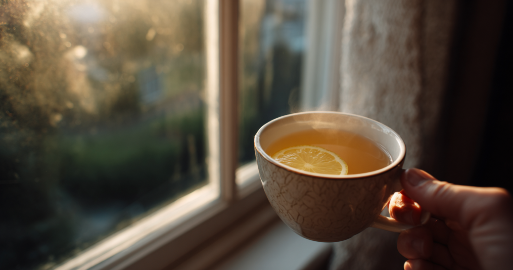 Morning serving of Japanese ginger drink