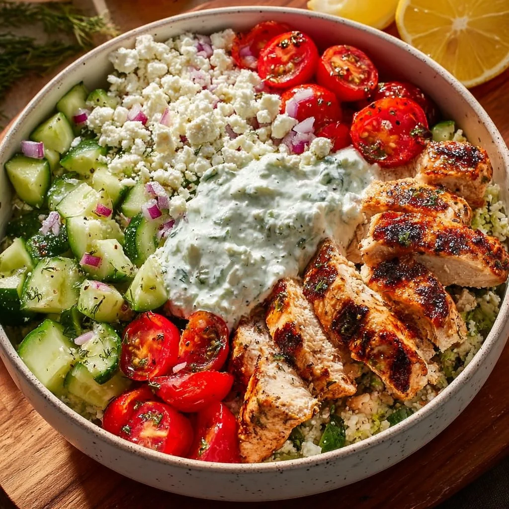 Greek Chicken Bowls
