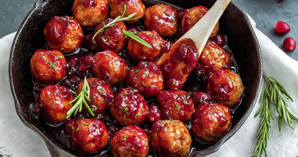 Cranberry Glazed Chicken Meatballs – Sweet, Tangy & Perfect for the Holidays