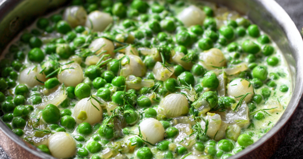 Creamed Peas with Pearl Onions