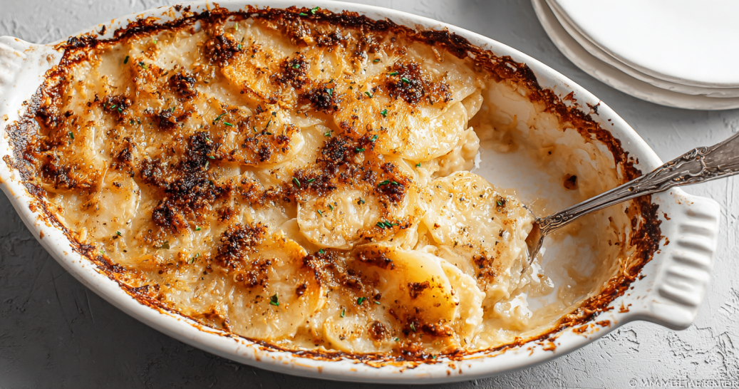 Garlic Parmesan Scalloped Potatoes