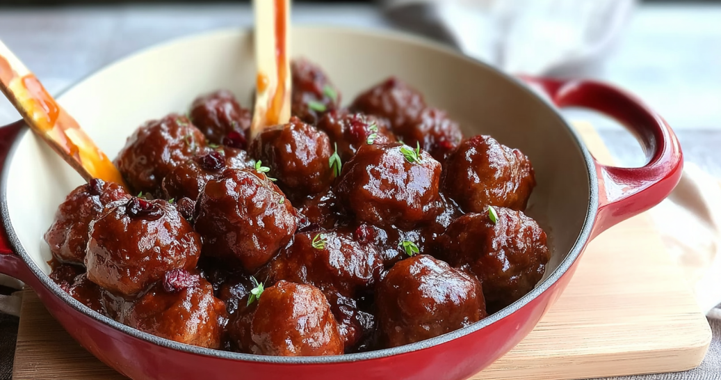 Holiday Cranberry Meatball Bites: Sweet and Savory Party Appetizer
