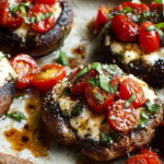 hanane0823 Mozzarella Tomato Stuffed Mushrooms ce36e733 fe11 428d 934e 1b6aeaa79443