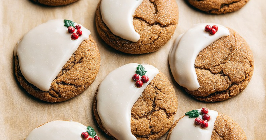 Soft Gingerbread Cookies with Maple Glaze