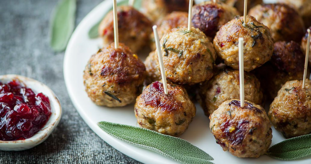 Turkey Cranberry Meatballs with Sage – Juicy, Festive, and Full of Flavor