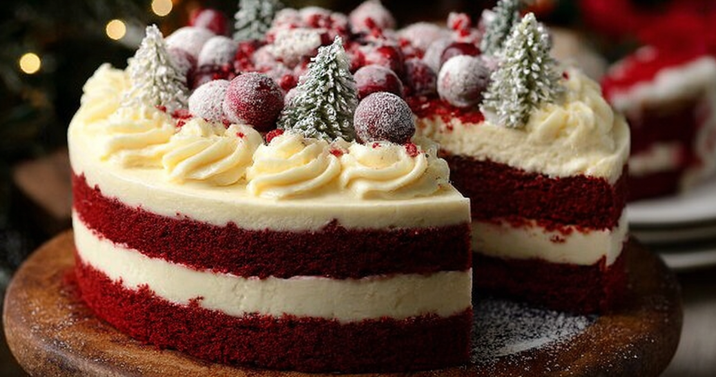 Christmas Red Velvet Cheesecake Recipe