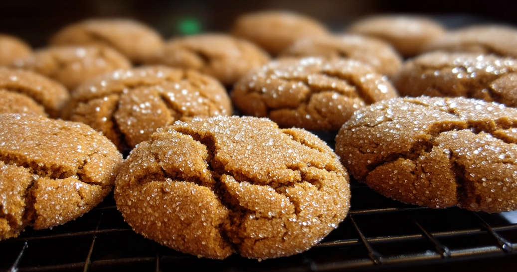 Molasses Crinkles Cookies