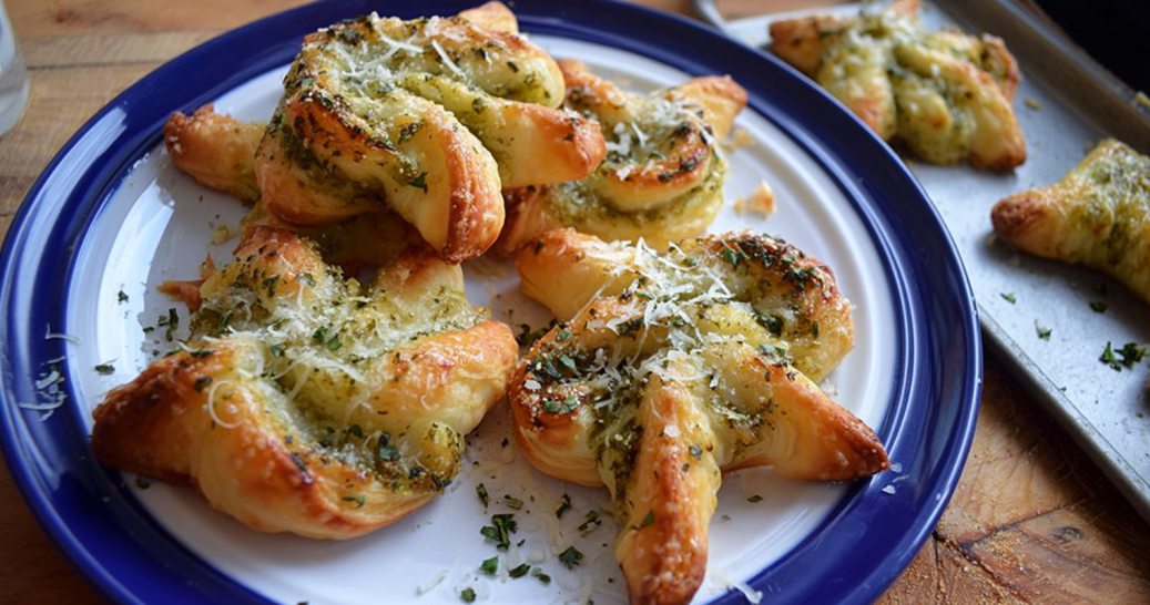 Pesto Puff Pastry Pinwheels – Flaky, Buttery, and Filled with Fresh Pesto Flavor