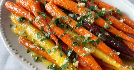roasted carrots with honey mustard glaze